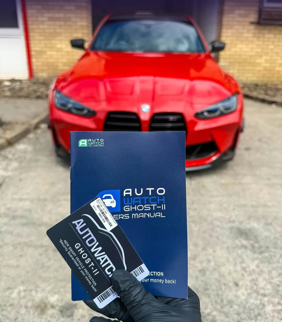 Autowatch Ghost immobiliser fitted to a red BMW M4